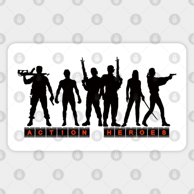 ACTION HEROES ver. 002 Sticker by AlexxElizbar